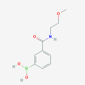 molecular formula C10H14BNO4 B1419365 (3-((2-Methoxyethyl)carbamoyl)phenyl)boronic acid CAS No. 850567-33-8