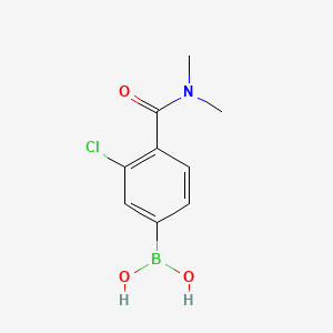 molecular formula C9H11BClNO3 B1419366 (3-Chloro-4-(dimethylcarbamoyl)phenyl)boronic acid CAS No. 850589-47-8