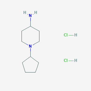 molecular formula C10H22Cl2N2 B1419368 1-环戊基哌啶-4-胺二盐酸盐 CAS No. 952201-42-2