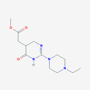 molecular formula C13H22N4O3 B1419373 [2-(4-乙基哌嗪-1-基)-6-氧代-1,4,5,6-四氢嘧啶-5-基]乙酸甲酯 CAS No. 1114595-99-1