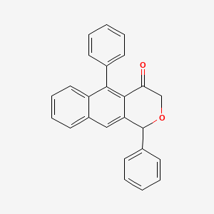 molecular formula C25H18O2 B14193737 1,5-Diphenyl-1H-naphtho[2,3-c]pyran-4(3H)-one CAS No. 923026-90-8
