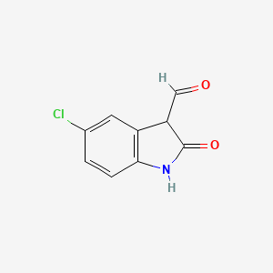 molecular formula C9H6ClNO2 B1419375 5-Chloro-2-oxoindoline-3-carbaldehyde CAS No. 52508-86-8