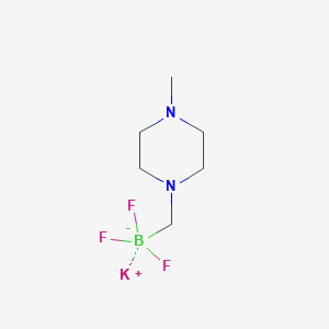 molecular formula C6H13BF3KN2 B1419376 Potassium 1-methyl-4-trifluoroboratomethylpiperazine CAS No. 1015484-22-6