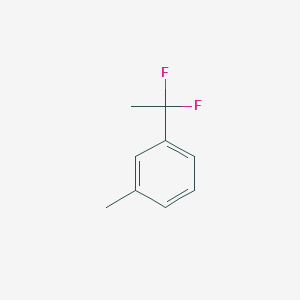 molecular formula C9H10F2 B1419377 1-(1,1-二氟乙基)-3-甲基苯 CAS No. 1204295-94-2
