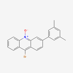 molecular formula C21H16BrNO B14193775 Acridine, 9-bromo-3-(3,5-dimethylphenyl)-, 10-oxide CAS No. 832729-27-8