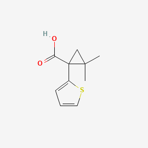 molecular formula C10H12O2S B1419378 2,2-二甲基-1-(2-噻吩基)环丙烷羧酸 CAS No. 915919-98-1