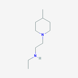 molecular formula C10H22N2 B1419379 N-乙基-2-(4-甲基哌啶-1-基)乙胺 CAS No. 915923-35-2