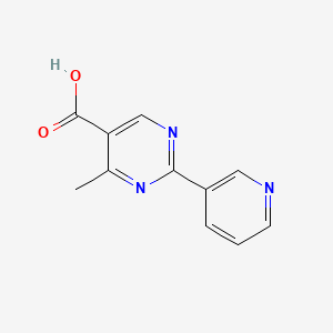 molecular formula C11H9N3O2 B1419382 4-Methyl-2-(pyridin-3-yl)pyrimidine-5-carboxylic acid CAS No. 933988-81-9