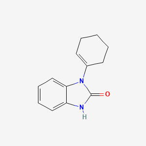 molecular formula C13H14N2O B1419384 1-(环己-1-烯-1-基)-2,3-二氢-1H-1,3-苯并二唑-2-酮 CAS No. 100381-49-5