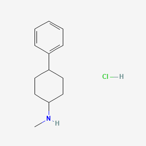 molecular formula C13H20ClN B1419387 N-methyl-4-phenylcyclohexan-1-amine hydrochloride CAS No. 28124-82-5