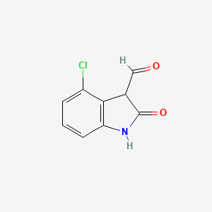 molecular formula C9H6ClNO2 B1419390 4-氯-2-氧代吲哚-3-甲醛 CAS No. 23872-23-3