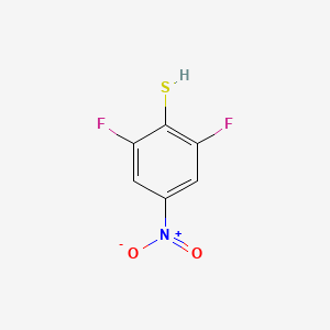 molecular formula C6H3F2NO2S B1419394 2,6-Difluoro-4-nitrobenzene-1-thiol CAS No. 1181458-66-1