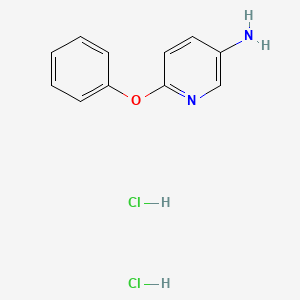 molecular formula C11H12Cl2N2O B1419405 6-Phenoxypyridin-3-amine dihydrochloride CAS No. 1181458-67-2