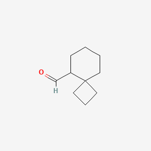 molecular formula C10H16O B14194160 Spiro[3.5]nonane-5-carbaldehyde CAS No. 919482-26-1