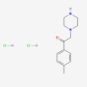 molecular formula C13H20Cl2N2O B1419417 1-(4-甲基苯基)-2-(哌嗪-1-基)乙烷-1-酮二盐酸盐 CAS No. 877858-51-0
