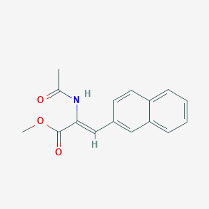 molecular formula C16H15NO3 B141942 2-乙酰氨基-3-(2-萘基)丙烯酸甲酯 CAS No. 131305-19-6