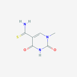 molecular formula C6H7N3O2S B1419420 1-甲基-2,4-二氧代-1,2,3,4-四氢嘧啶-5-羰基硫脲 CAS No. 1193388-58-7
