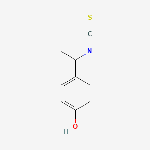 molecular formula C10H11NOS B14194258 4-(1-Isothiocyanatopropyl)phenol CAS No. 919474-68-3