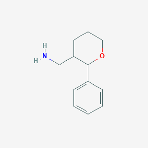 B1419429 (2-Phenyloxan-3-yl)methanamine CAS No. 1210929-18-2