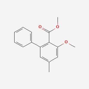 molecular formula C16H16O3 B14194307 Methyl 3-methoxy-5-methyl[1,1'-biphenyl]-2-carboxylate CAS No. 917592-84-8