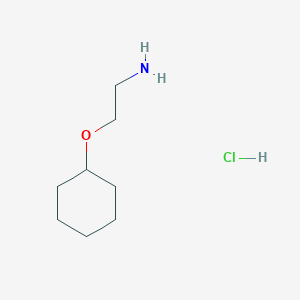 molecular formula C8H18ClNO B1419432 2-(Cyclohexyloxy)ethylamine hydrochloride CAS No. 1193387-70-0