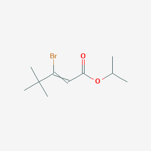 molecular formula C10H17BrO2 B14194327 Propan-2-yl 3-bromo-4,4-dimethylpent-2-enoate CAS No. 832734-31-3