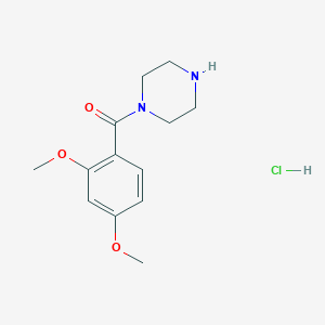 molecular formula C13H19ClN2O3 B1419436 1-(2,4-Dimethoxybenzoyl)piperazine hydrochloride CAS No. 1026767-54-3