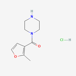 molecular formula C10H15ClN2O2 B1419440 1-[(2-Methylfuran-3-yl)carbonyl]piperazine hydrochloride CAS No. 1193388-14-5