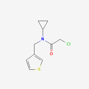molecular formula C10H12ClNOS B1419446 2-氯-N-环丙基-N-(噻吩-3-基甲基)乙酰胺 CAS No. 1197909-94-6
