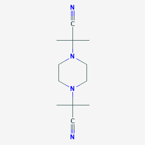 molecular formula C12H20N4 B1419447 2-[4-(1-Cyano-1-methylethyl)piperazin-1-yl]-2-methylpropanenitrile CAS No. 408510-04-3