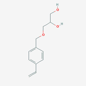 molecular formula C12H16O3 B141945 3-[(4-Ethenylphenyl)methoxy]propane-1,2-diol CAS No. 149305-62-4