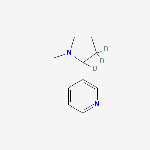 molecular formula C10H14N2 B1419458 rac-Nicotine-2',3',3'-d3 CAS No. 1189681-48-8