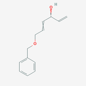 molecular formula C13H16O2 B14194585 (3R)-6-(Benzyloxy)hexa-1,4-dien-3-ol CAS No. 921764-10-5