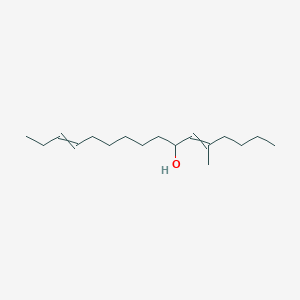 molecular formula C17H32O B14194608 5-Methylhexadeca-5,13-dien-7-ol CAS No. 917883-03-5
