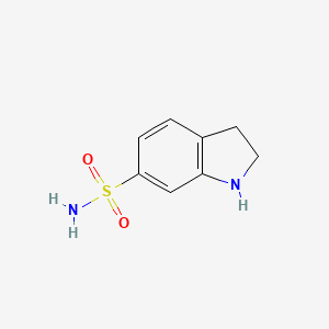 molecular formula C8H10N2O2S B1419461 2,3-二氢-1H-吲哚-6-磺酰胺 CAS No. 3074-25-7
