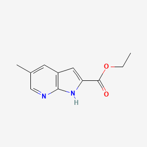 molecular formula C11H12N2O2 B1419465 Ethyl 5-methyl-1H-pyrrolo[2,3-b]pyridine-2-carboxylate CAS No. 823217-70-5