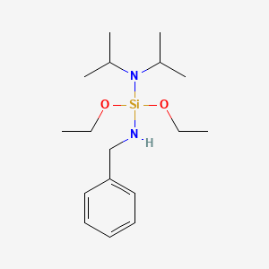 molecular formula C17H32N2O2Si B14194660 N'-Benzyl-1,1-diethoxy-N,N-di(propan-2-yl)silanediamine CAS No. 923560-80-9