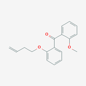 molecular formula C18H18O3 B14194675 {2-[(But-3-en-1-yl)oxy]phenyl}(2-methoxyphenyl)methanone CAS No. 922192-89-0
