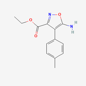 molecular formula C13H14N2O3 B1419468 Ethyl 5-amino-4-P-tolylisoxazole-3-carboxylate CAS No. 763109-08-6