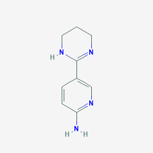 molecular formula C9H12N4 B1419469 5-(1,4,5,6-Tetrahydropyrimidin-2-yl)pyridin-2-amine CAS No. 868260-18-8
