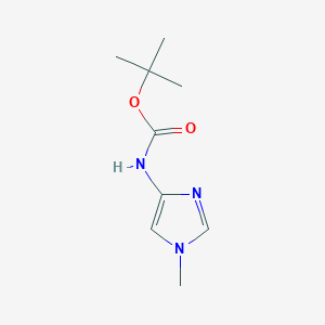 molecular formula C9H15N3O2 B141947 tert-butyl (1-methyl-1H-imidazol-4-yl)carbamate CAS No. 128293-71-0