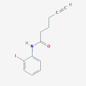 molecular formula C12H12INO B14194736 N-(2-Iodophenyl)hex-5-ynamide CAS No. 920985-81-5