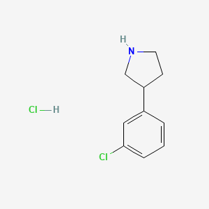 B1419478 3-(3-Chlorophenyl)pyrrolidine hydrochloride CAS No. 1095545-16-6