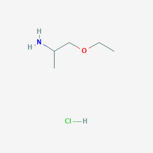 molecular formula C5H14ClNO B1419480 1-Ethoxypropan-2-amine hydrochloride CAS No. 1185304-14-6