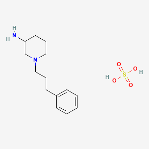 molecular formula C14H24N2O4S B1419485 1-(3-Phenylpropyl)piperidin-3-amine sulfate CAS No. 1019331-36-2