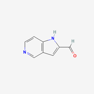 molecular formula C8H6N2O B1419494 1H-吡咯并[3,2-c]吡啶-2-甲醛 CAS No. 630395-95-8