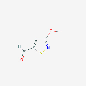 molecular formula C5H5NO2S B1419496 3-Methoxy-1,2-thiazole-5-carbaldehyde CAS No. 300768-05-2