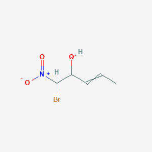 molecular formula C5H8BrNO3 B14194975 1-Bromo-1-nitropent-3-en-2-ol CAS No. 923021-46-9