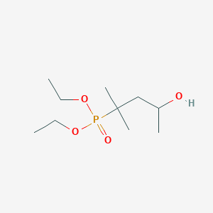 molecular formula C10H23O4P B14195072 Diethyl (4-hydroxy-2-methylpentan-2-yl)phosphonate CAS No. 872627-21-9