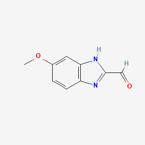 molecular formula C9H8N2O2 B1419511 5-Methoxy-1H-benzo[D]imidazole-2-carbaldehyde CAS No. 38786-60-6